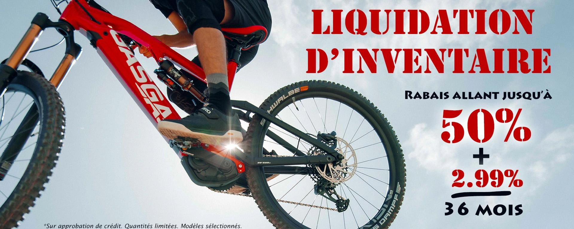Liquidation d'inventaire vélos GASGAS alt