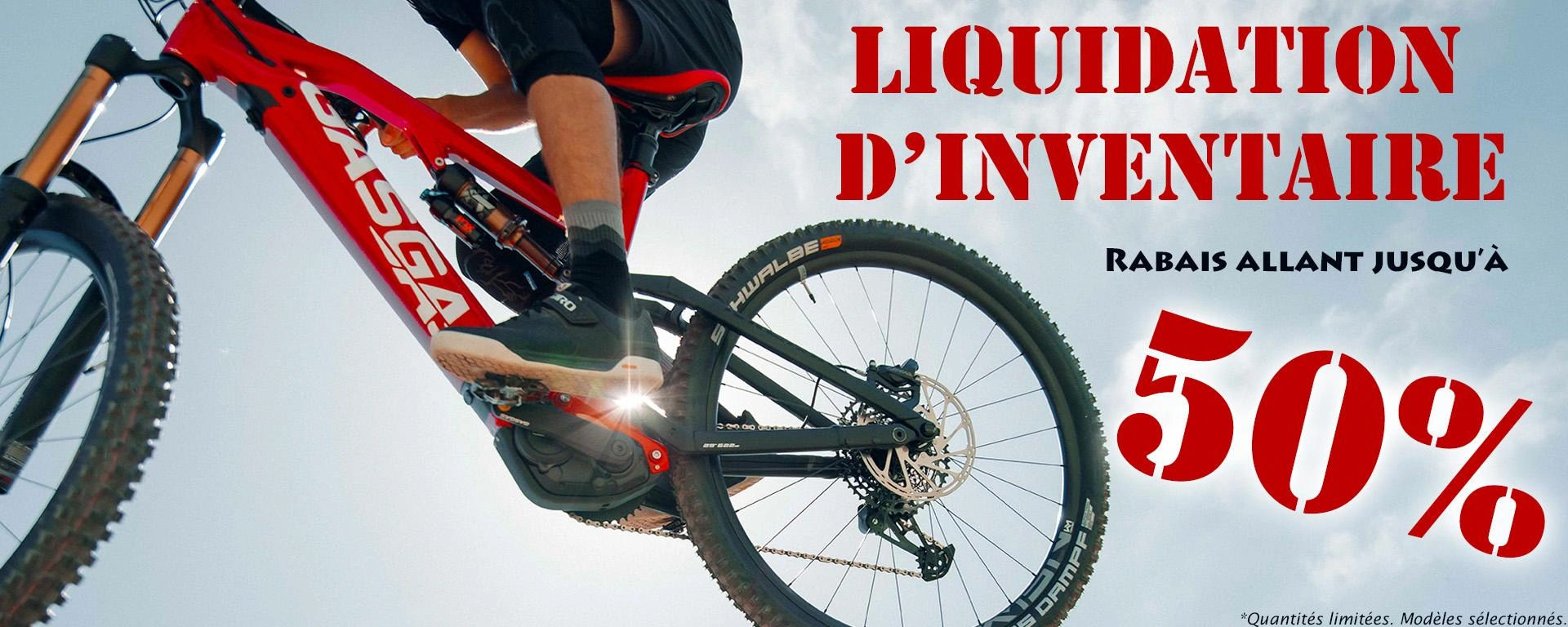Liquidation d'inventaire vélos GASGAS alt