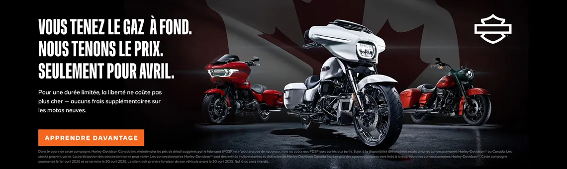 Vous tenez le gaz à fond. Nous tenons le prix. Seulement pour avril.