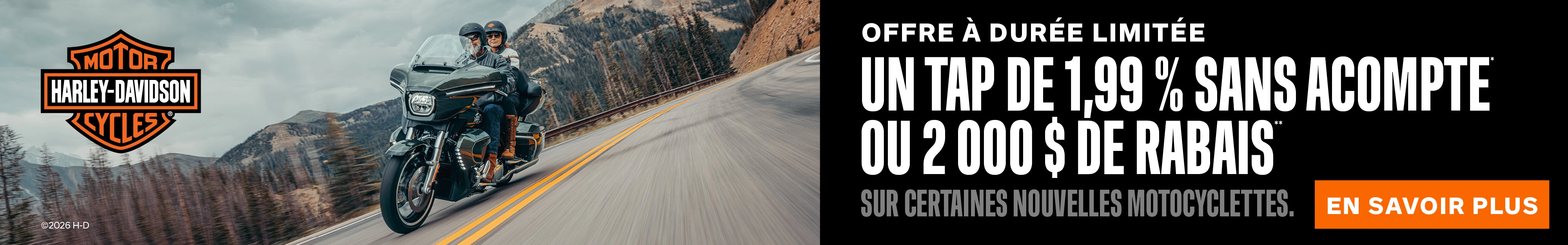 Offre promotionnelle Harley-Davidson