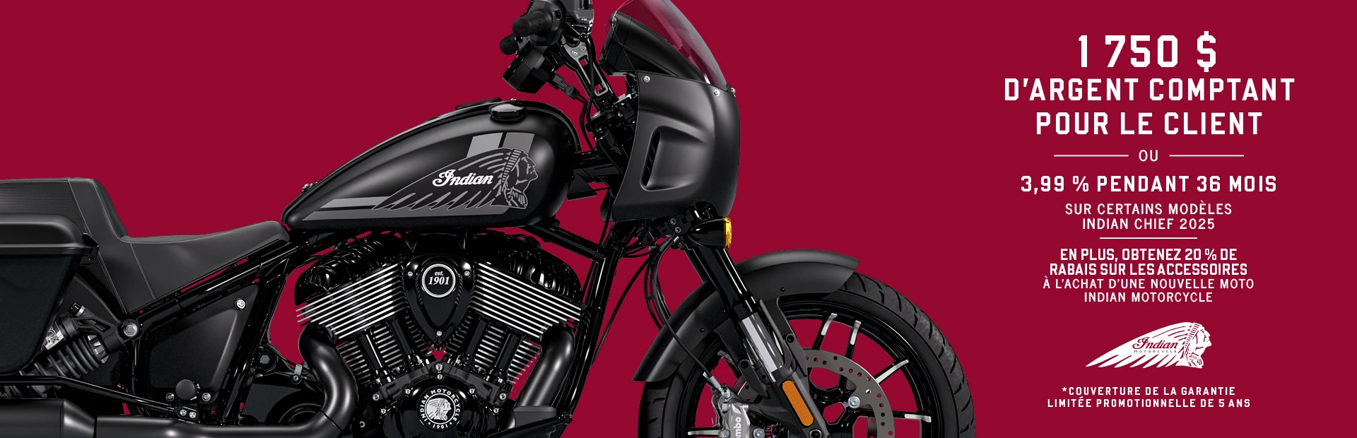 Remise client ou financement sur la Chief 2025 alt