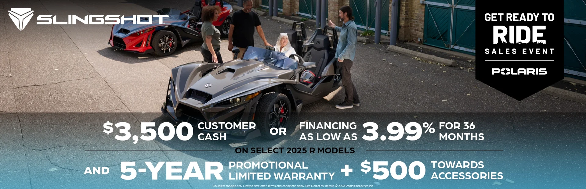 Get Ready To Ride - $3,500 Customer Cash alt