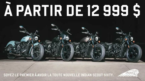 Voici la nouvelle gamme de motos Indian Motorcycle Scout Sixty 2025 alt