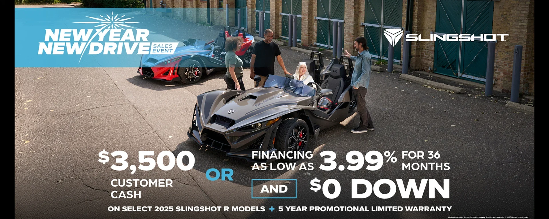 $3,500 Customer Cash or Financing offer for Slingshot R Models alt