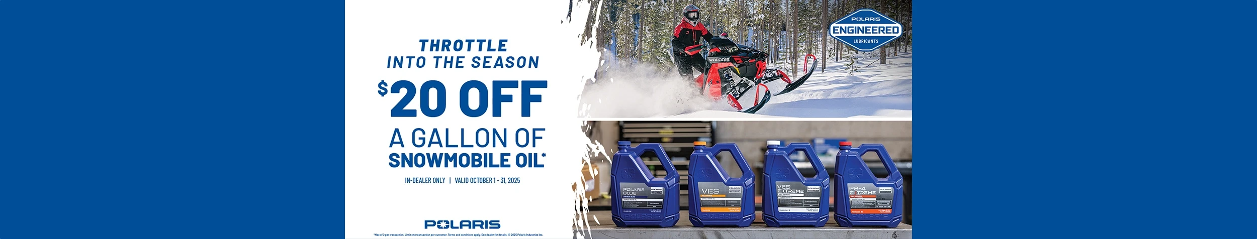 Throttle Into the Season - $20 Off