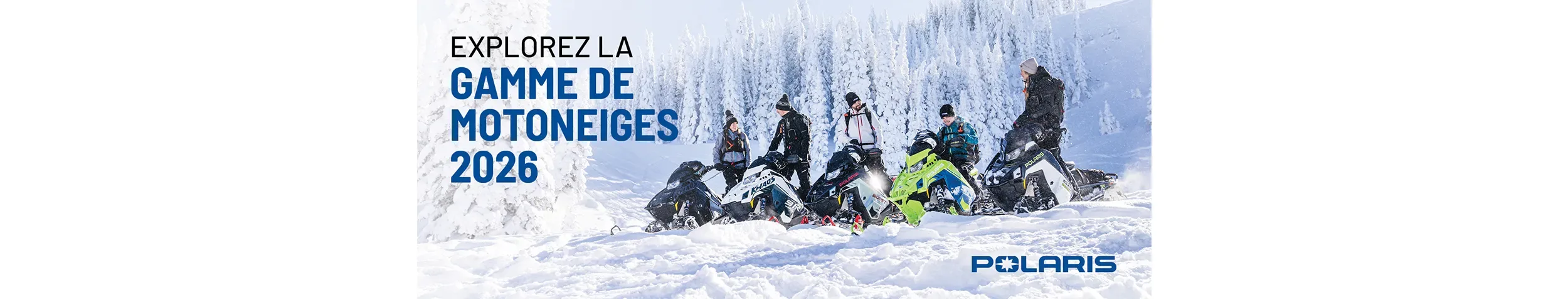Explorez la gamme de motoneiges Polaris 2026