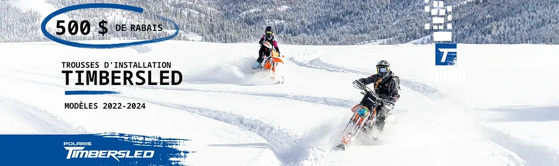 Timbersled offre un rabais de 500 $ à ses clients