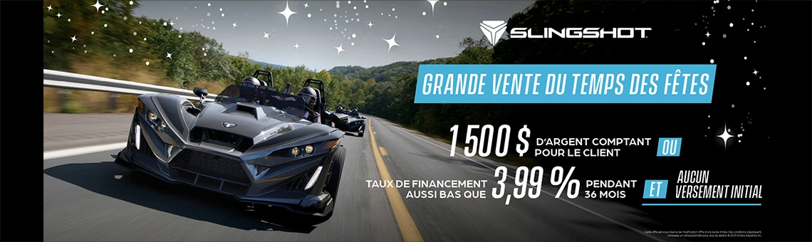 Promotion de financement à 3,99 % ou remise client de 1 500 $