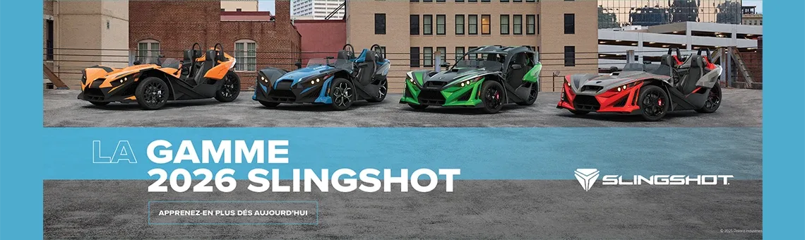 La gamme Slingshot 2026