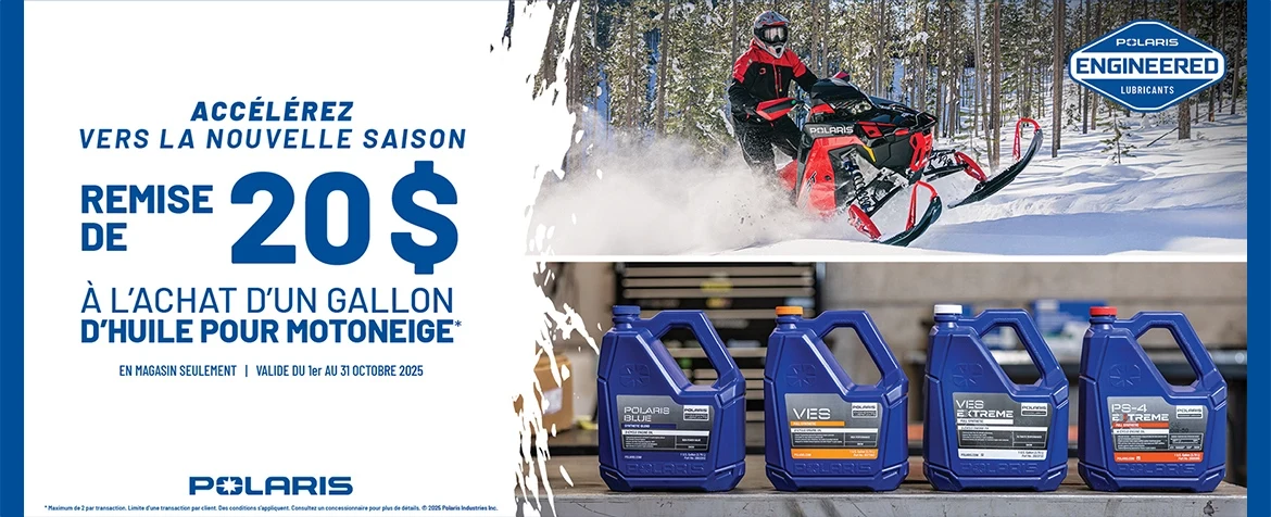 Accélérez vers la nouvelle saison - Remise de 20$