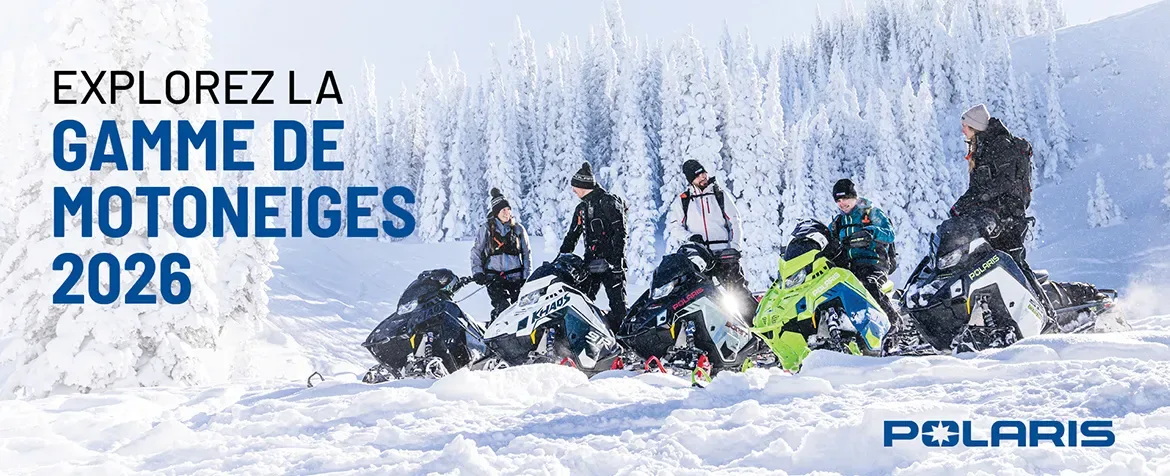 Explorez la gamme de motoneiges Polaris 2026