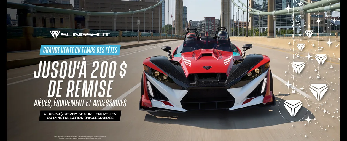 Jusqu'a 200 $ de remise pieces, equipement et accessoires, plus 50 $ de remise sur l'entretien ou l'installation d'accessoires