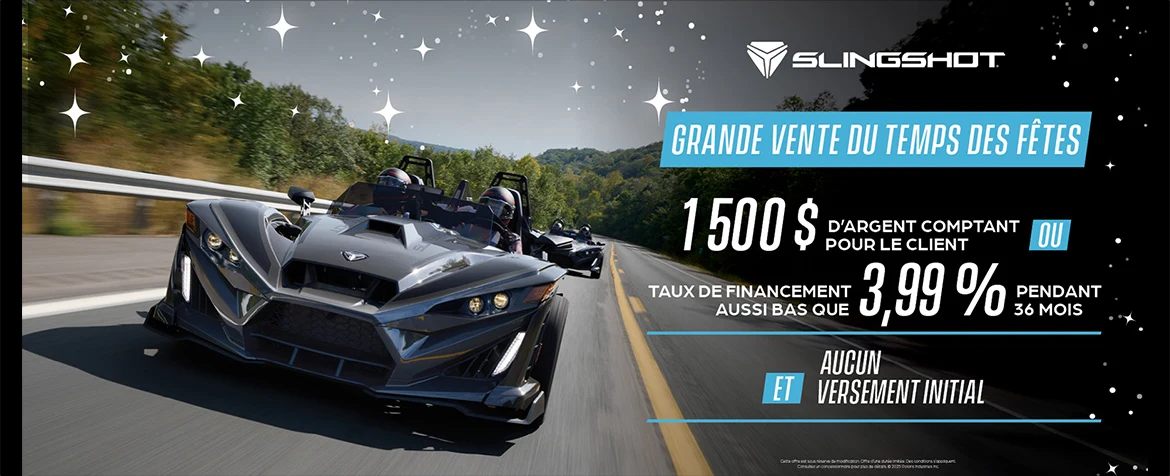 Promotion de financement à 3,99 % ou remise client de 1 500 $