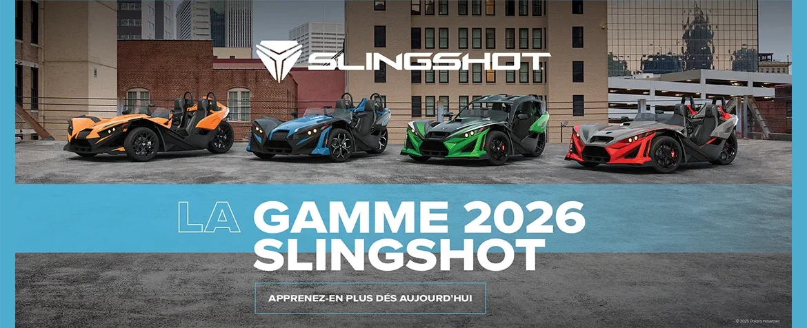 La gamme Slingshot 2026