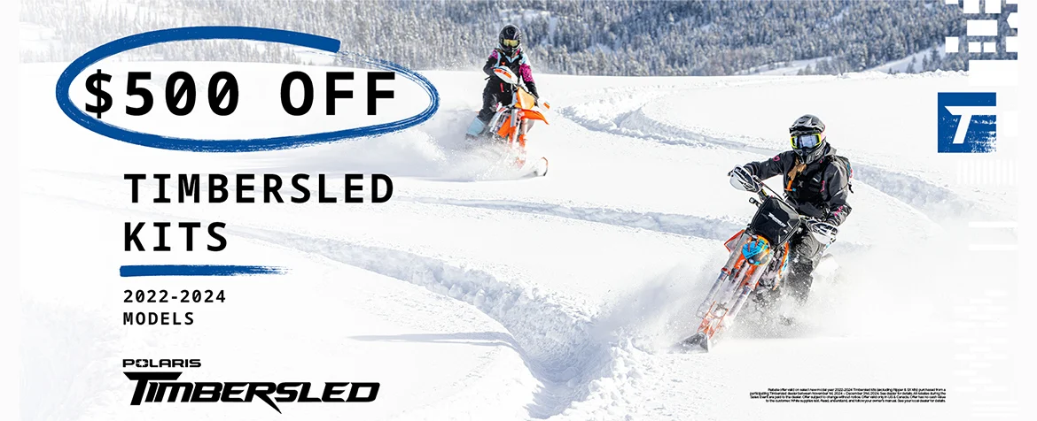 Timbersled is providing customers with $500 off